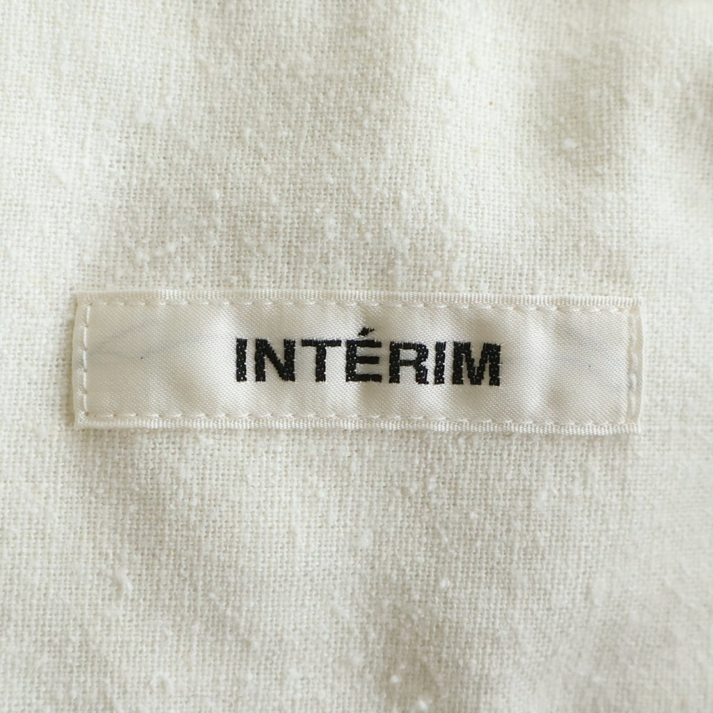 INTERIM(インテリム) 25AW SILK NOIL L/S REGULAR COLLAR SHIRT シルクノイル ロングスリーブ 長袖シャツ オフホワイト