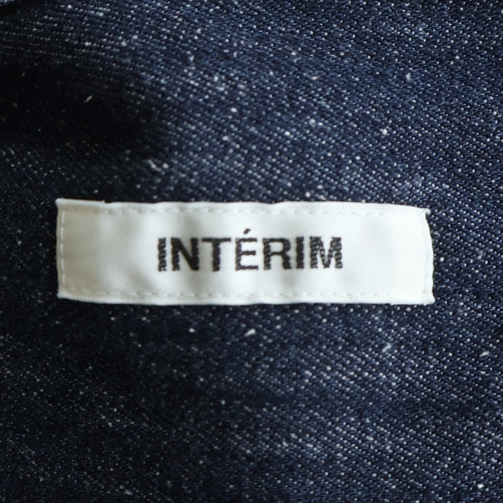 INTERIM(インテリム) 25AW 7oz SILK DENIM 90s FIT BUTTON DOWN SHIRT 90sフィット ボタンダウン シルク デニム長袖シャツ インディゴ IT25A197