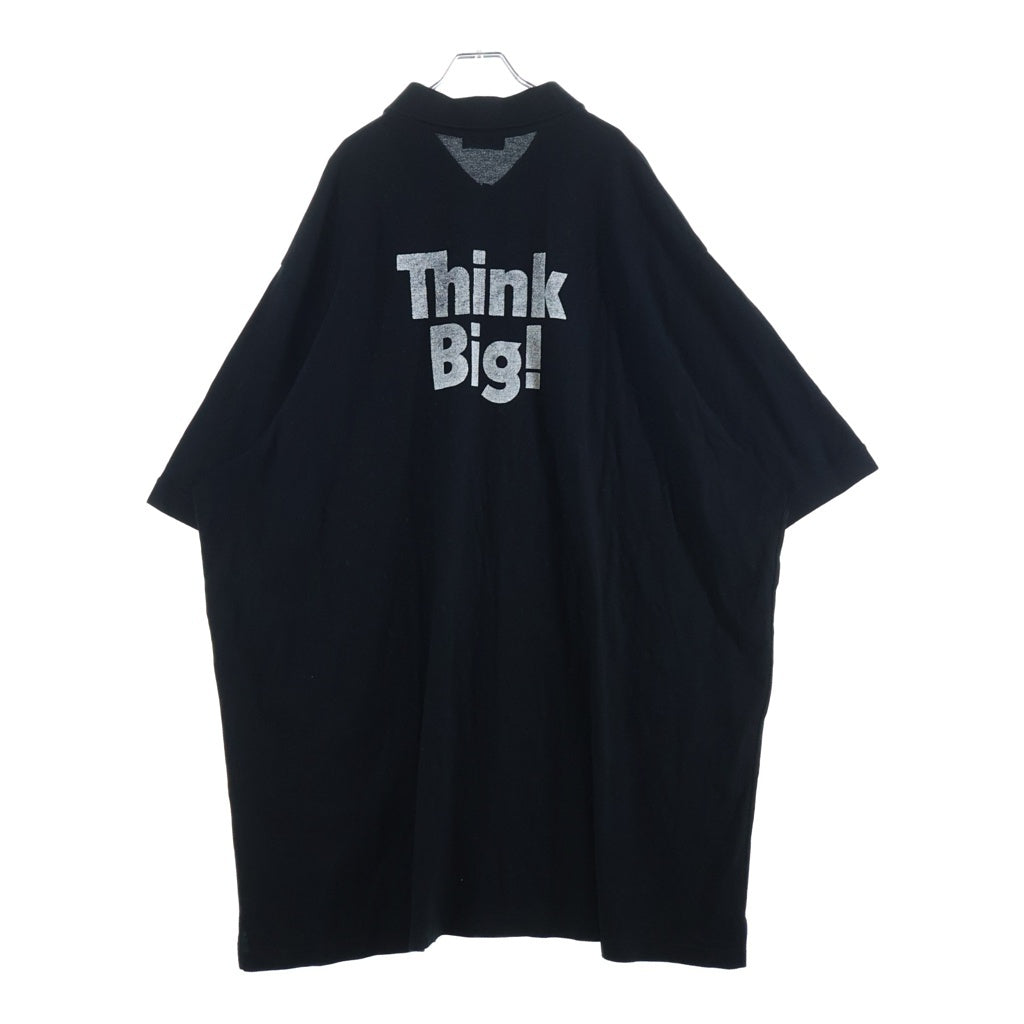 BALENCIAGA(バレンシアガ) 18SS OVERSIZED POLO オーバーサイズ 半袖ポロシャツ ワンピース ブラック 507389 TYK56