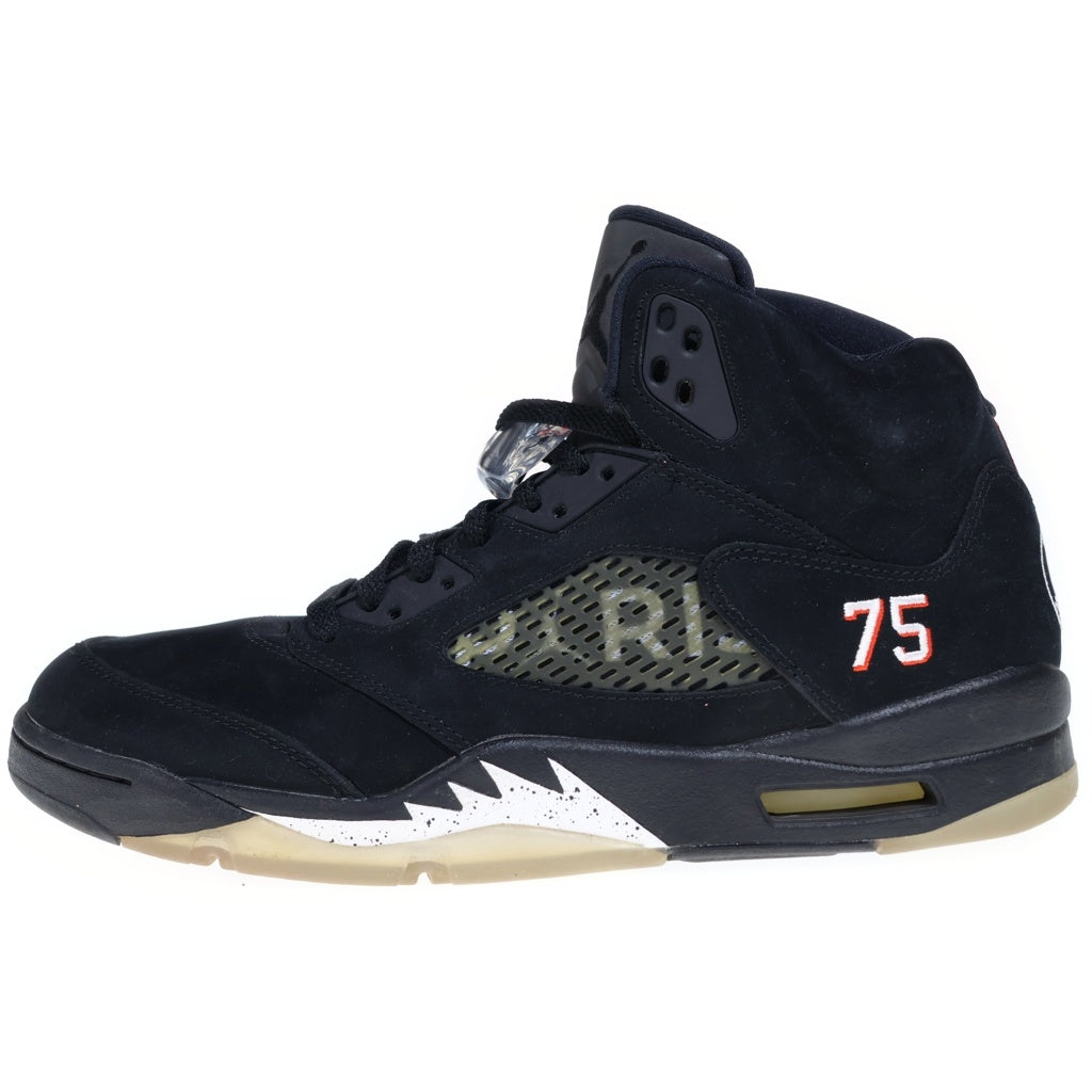 NIKE(ナイキ) ×PARIS SAINT GERMAIN AIR JORDAN 5 RETRO BCFC AV9175-001 パリ サンジェルマン エア ジョーダン 5 レトロ ハイカットスニーカー ブラック US11/29cm