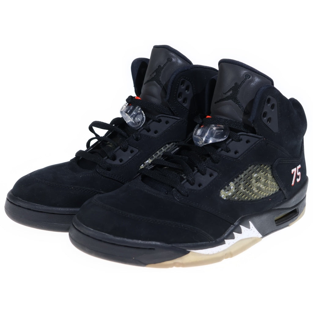 NIKE(ナイキ) ×PARIS SAINT GERMAIN AIR JORDAN 5 RETRO BCFC AV9175-001 パリ サンジェルマン エア ジョーダン 5 レトロ ハイカットスニーカー ブラック US11/29cm