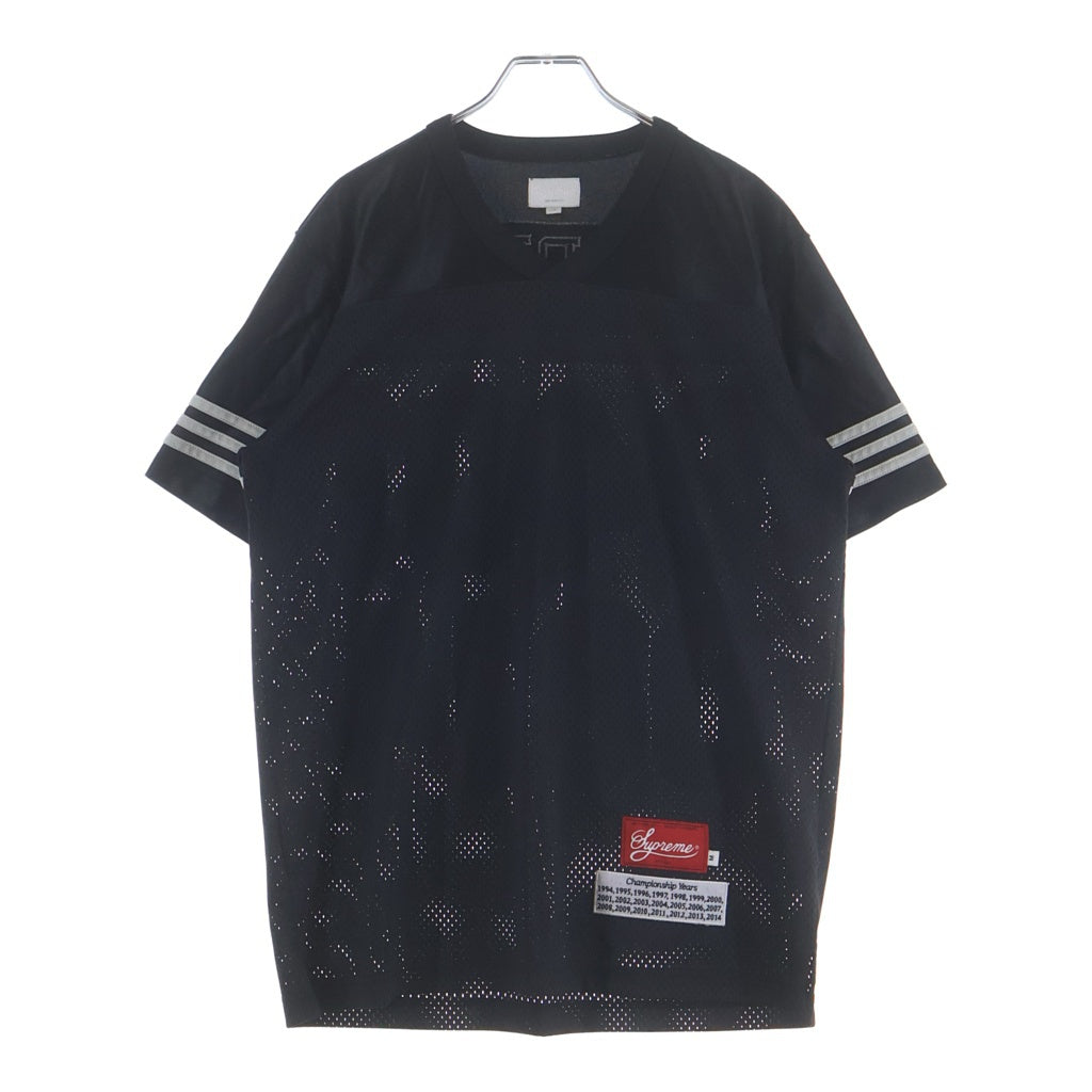 SUPREME(シュプリーム) 14SS Championship Football Top チャンピオンシップ フットボール トップ メッシュ 半袖Tシャツカットソー ブラック