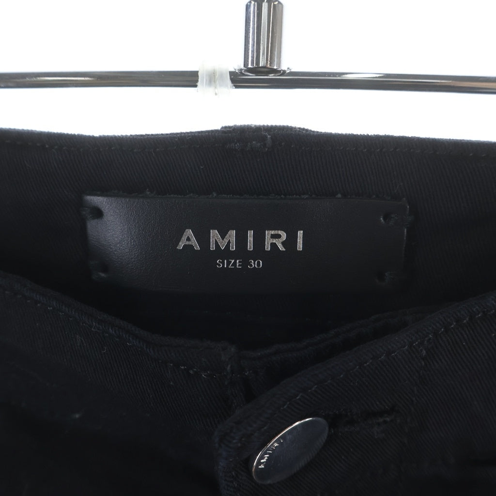 AMIRI(アミリ) ダメージ加工 スリムテーパードカーゴパンツ ブラック