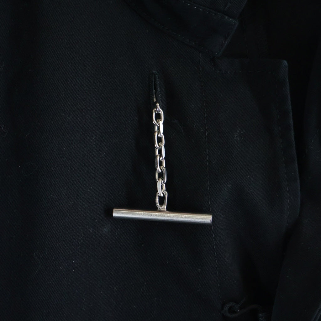 OFF-WHITE(オフホワイト) 16AW カットオフ ステンカラーコート ブラック