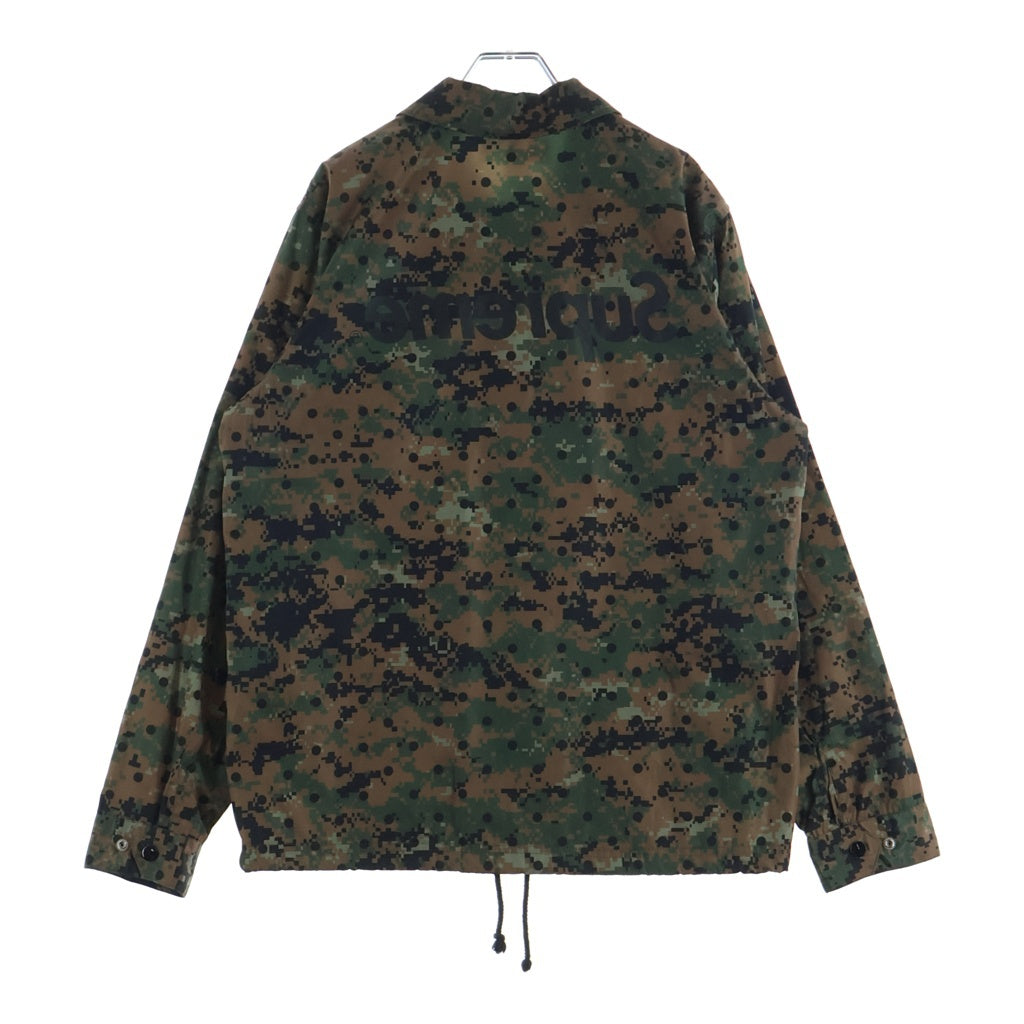 SUPREME(シュプリーム) 13SS ×COMME des GARCONS SHIRT Digi Camo Coach Jacket デジタルカモ ドット柄 ナイロン コーチングジャケット カーキ