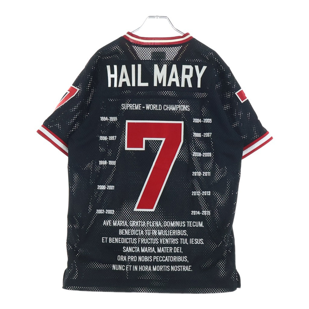 SUPREME(シュプリーム) 14AW Hail Mary Football Top ヘイル メリー フットボール メッシュ 半袖Tシャツ ブラック