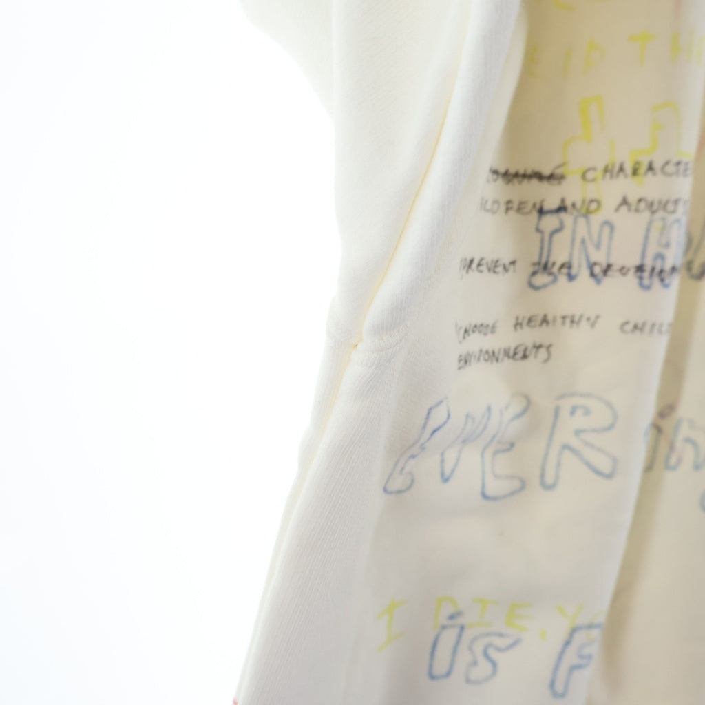 adidas(アディダス) YEEZY SEASON 5 Handwritting Crewneck Sweater グラフィティー クルーネック スウェットトレーナー ホワイト CJ7588