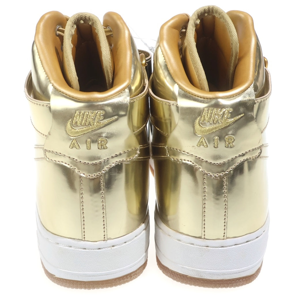 NIKE(ナイキ) 【観賞用 2016年製】 ID AIR FORCE 1 HIGH 849064-991 アイディー エアフォース 1 ハイカットスニーカー メタリック ゴールド US10.5/28.5cm