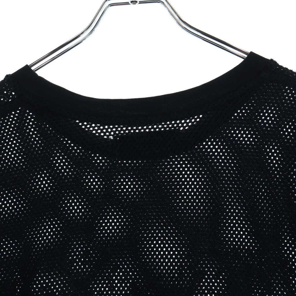 AMIRI(アミリ) 18SS 22ナンバリング メッシュ 半袖Tシャツカットソー ブラック