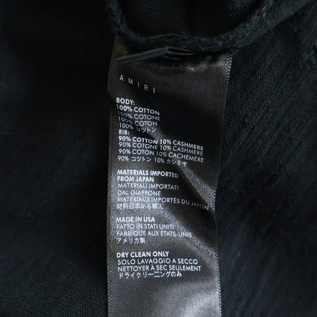 AMIRI(アミリ) ショットガン クルーネック半袖Tシャツカットソー ブラック