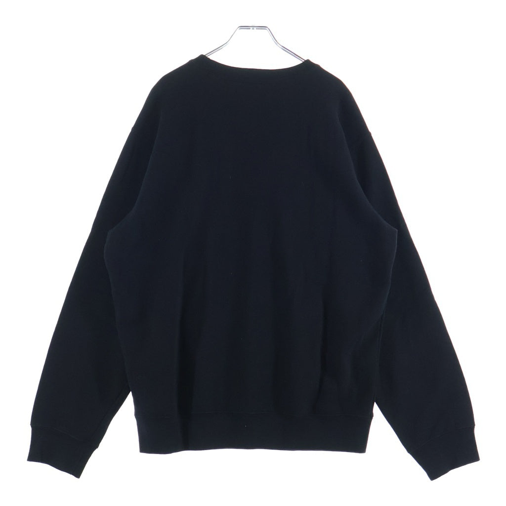 SUPREME(シュプリーム) 18SS Box Logo Contrast Crewneck ボックスロゴ コントラスト クルーネック スウェットトレーナー ブラック