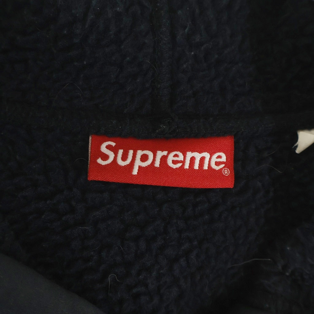 SUPREME(シュプリーム) 21AW WINDSTOPPER Zip Up Hooded Sweatshirt ウィンドストッパー ジップアップスウェットパーカー フーディー ブラック