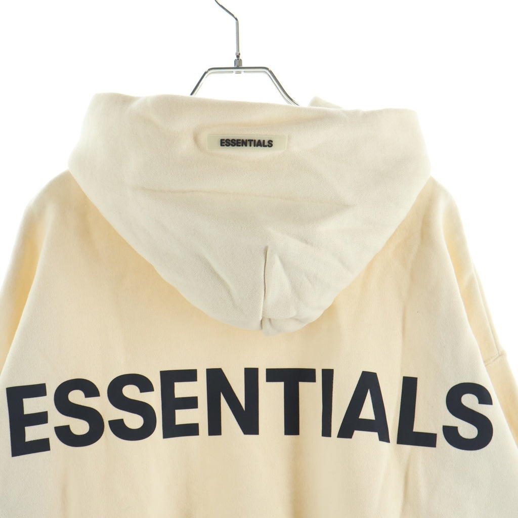 FEAR OF GOD ESSENTIALS(フィアオブゴッド エッセンシャルズ) バックロゴプリント スウェット プルオーバー パーカー ベージュ