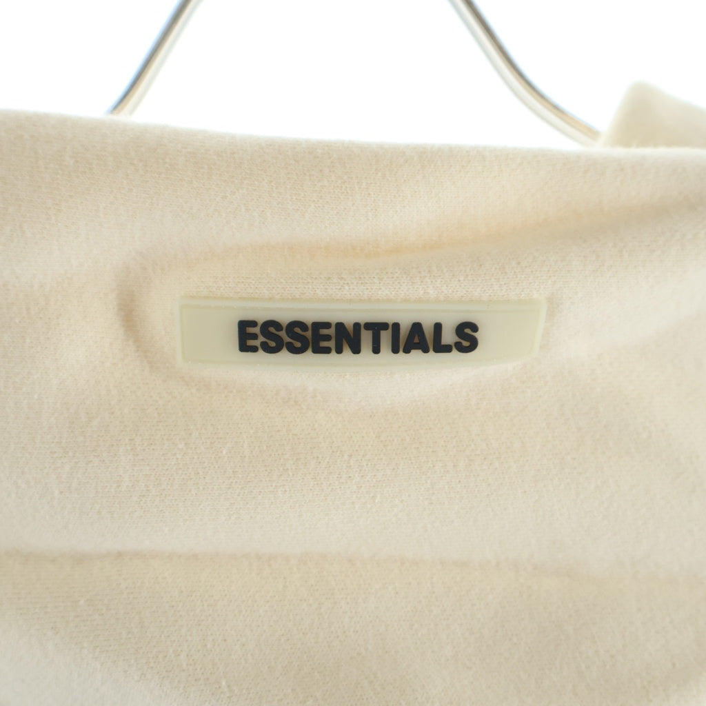 FEAR OF GOD ESSENTIALS(フィアオブゴッド エッセンシャルズ) バックロゴプリント スウェット プルオーバー パーカー ベージュ