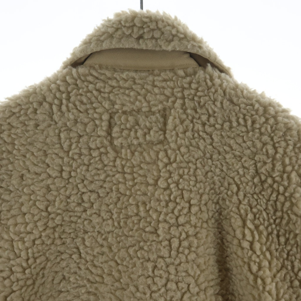 SCHOTT(ショット) ×ATMOS LAB FLEECE RIDERS JACKET アトモスラボ フリース ライダースジャケット ナチュラル 3182024