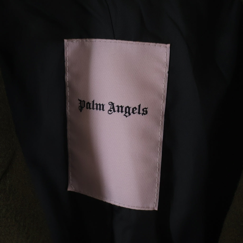 Palm Angels(パームエンジェルス) ウール ダブルブレスト コート カーキ