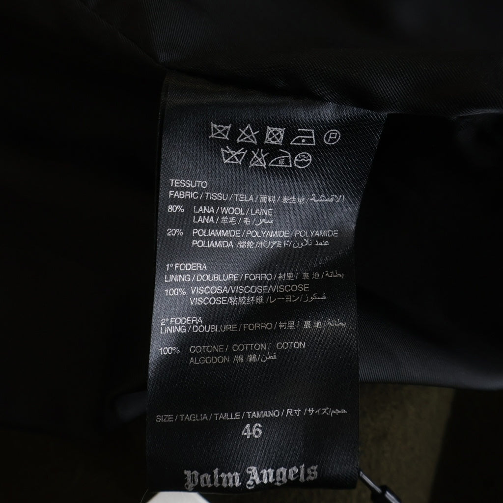 Palm Angels(パームエンジェルス) ウール ダブルブレスト コート カーキ