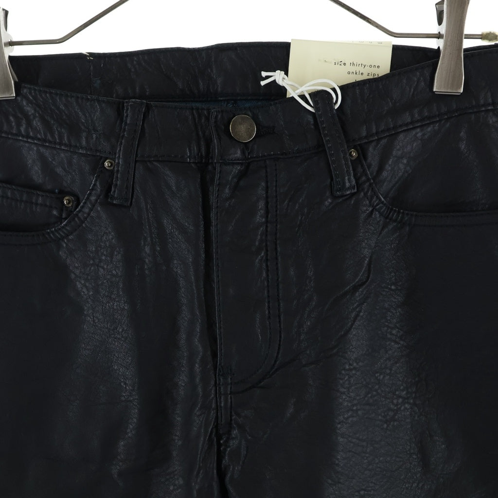 MNML(ミニマル) Leather Pants レザーパンツ ブラック