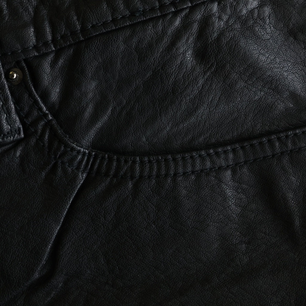 MNML(ミニマル) Leather Pants レザーパンツ ブラック