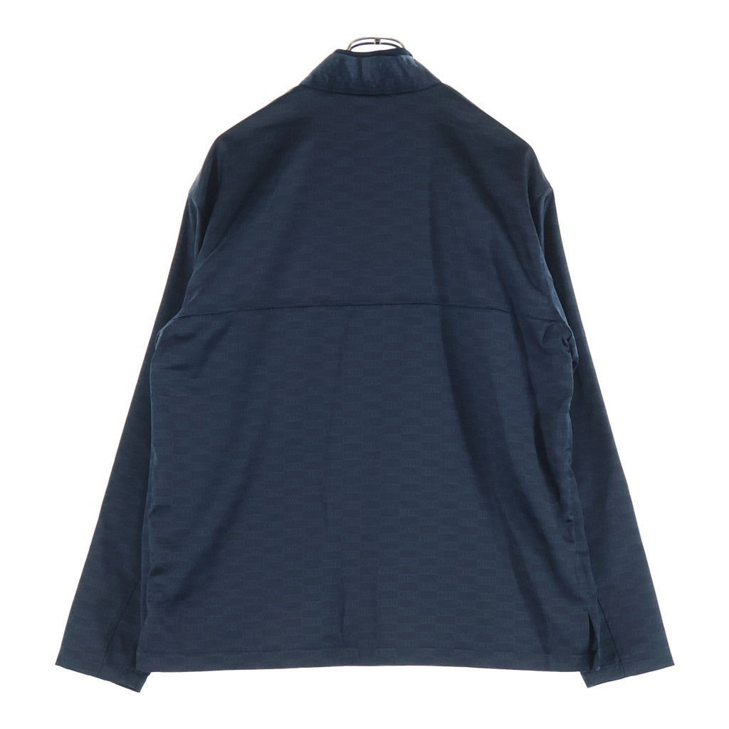 KITH(キス) 20AW ×MLB New York Yankees Sport GI Jacket ニューヨークヤンキース モノグラム 総柄 スポーツ ジャージ ジャケット ネイビー