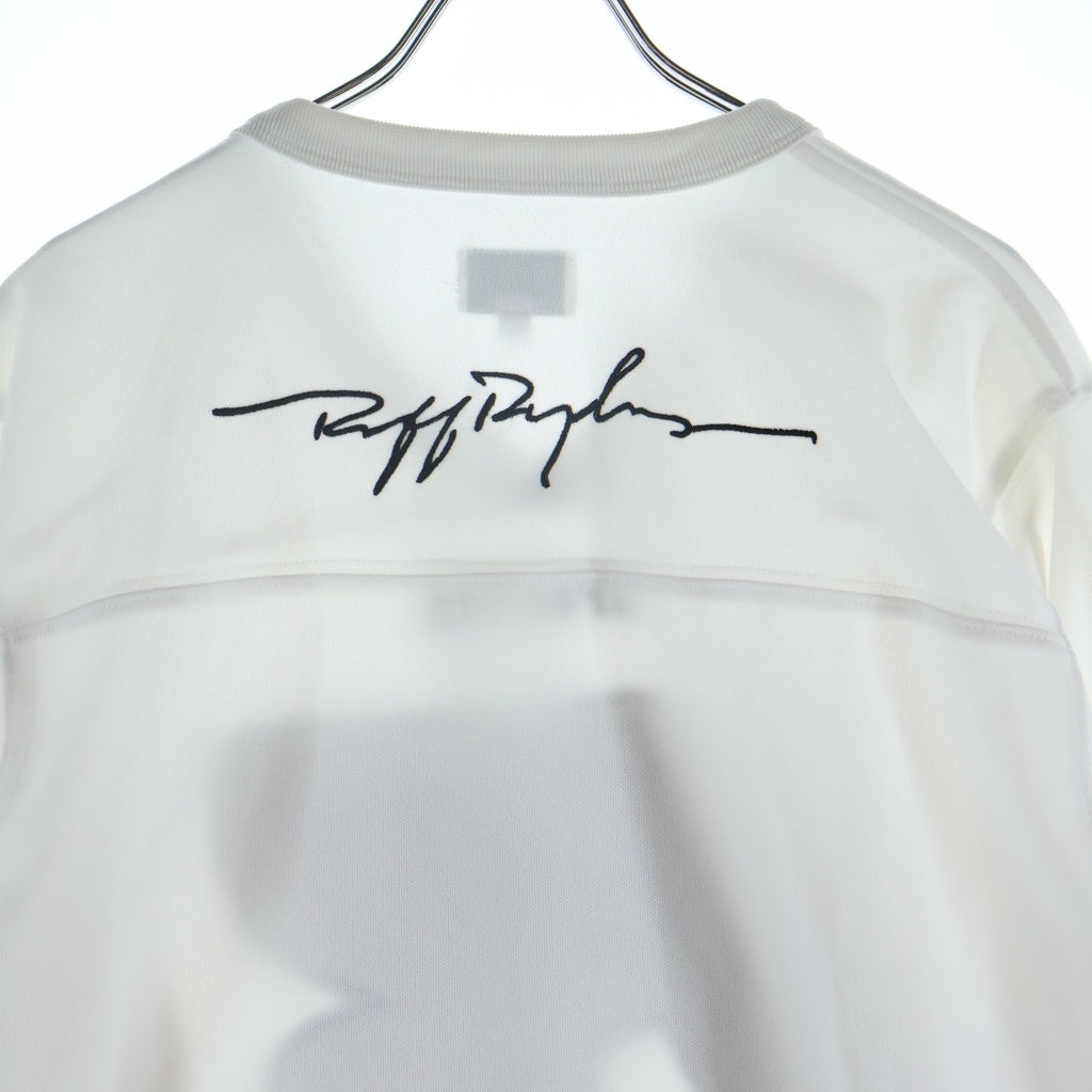 SUPREME(シュプリーム) 14AW ×Ruff Ryders Hockey Top ラフ ライダーズ ホッケー Vネック 長袖Tシャツ カットソー ホワイト