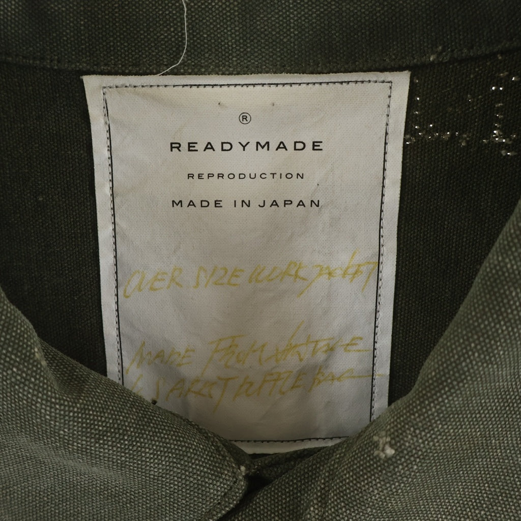 READY MADE(レディメイド) OVERSIZE WORK JACKET ビンテージ加工 オーバーサイズ ワークジャケット カーキ RE-CO-KH-00-00-33