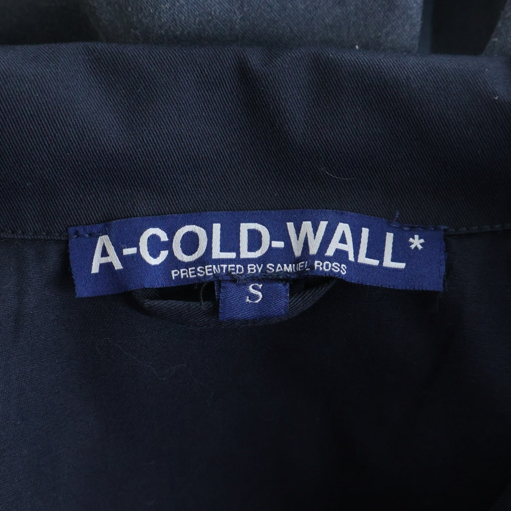 A-COLD-WALL(アコールドウォール) Work Shirt ペイント ワーク シャツジャケット ネイビー