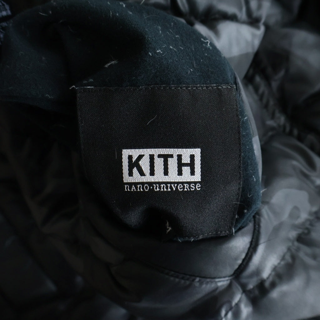 KITH(キス) ×TOKYO NISHIKAWA ×nano universe 東京西川 ナノユニバース カモフラ リバーシブル ボンバージャケット ブルゾン ブラック