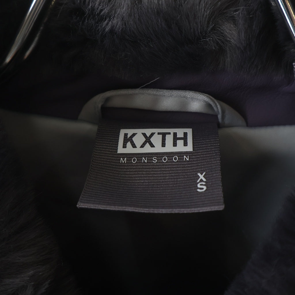 KITH(キス) 21AW Faux Fur Coaches Jacket ジップアップ ファー コーチジャケット グレー
