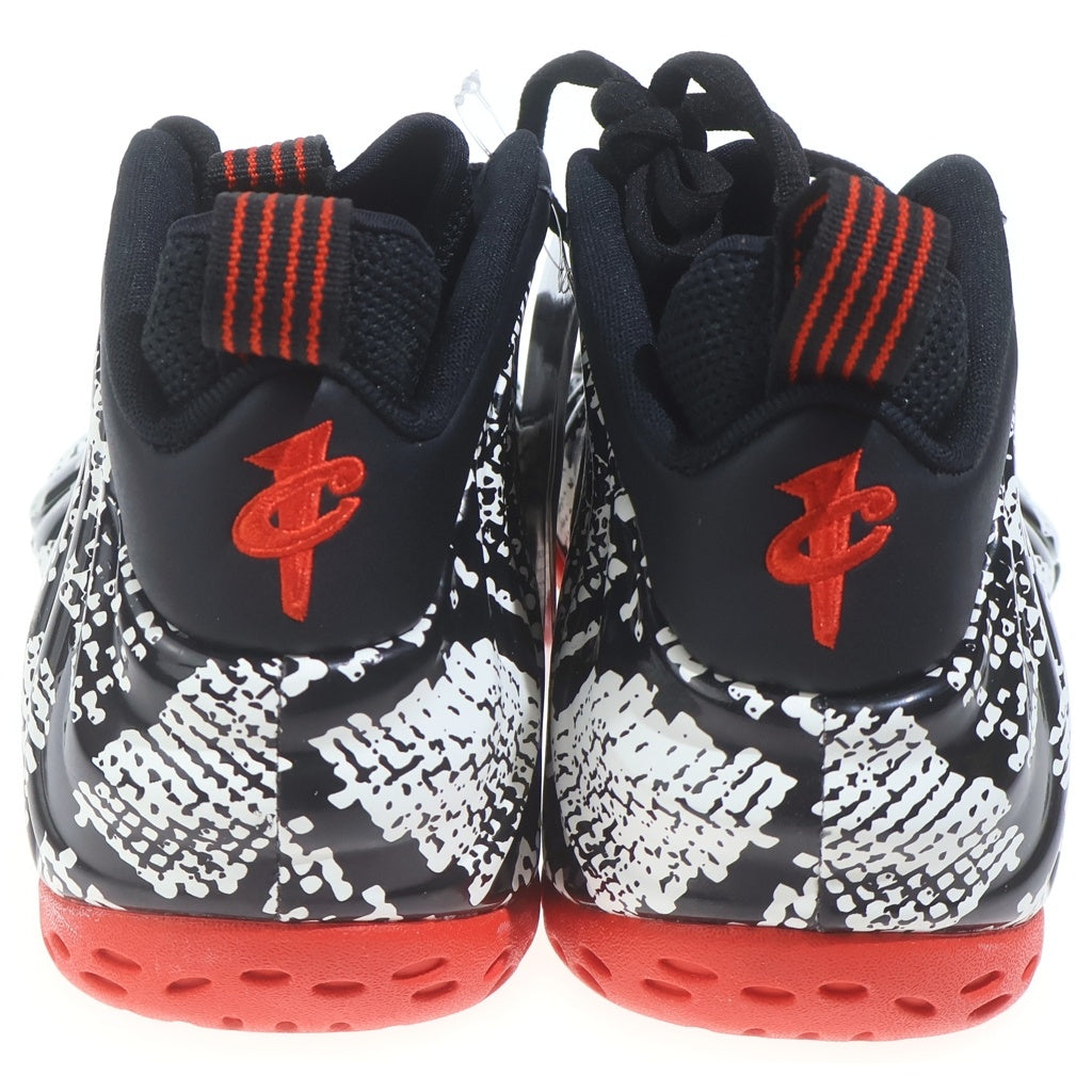 NIKE(ナイキ) AIR FOAMPOSITE ONE 314996‐101 エアフォームポジット ワン セイル ブラック ハバネロレッド ハイカット スニーカー ブラック/ホワイト US10.5/28.5cm