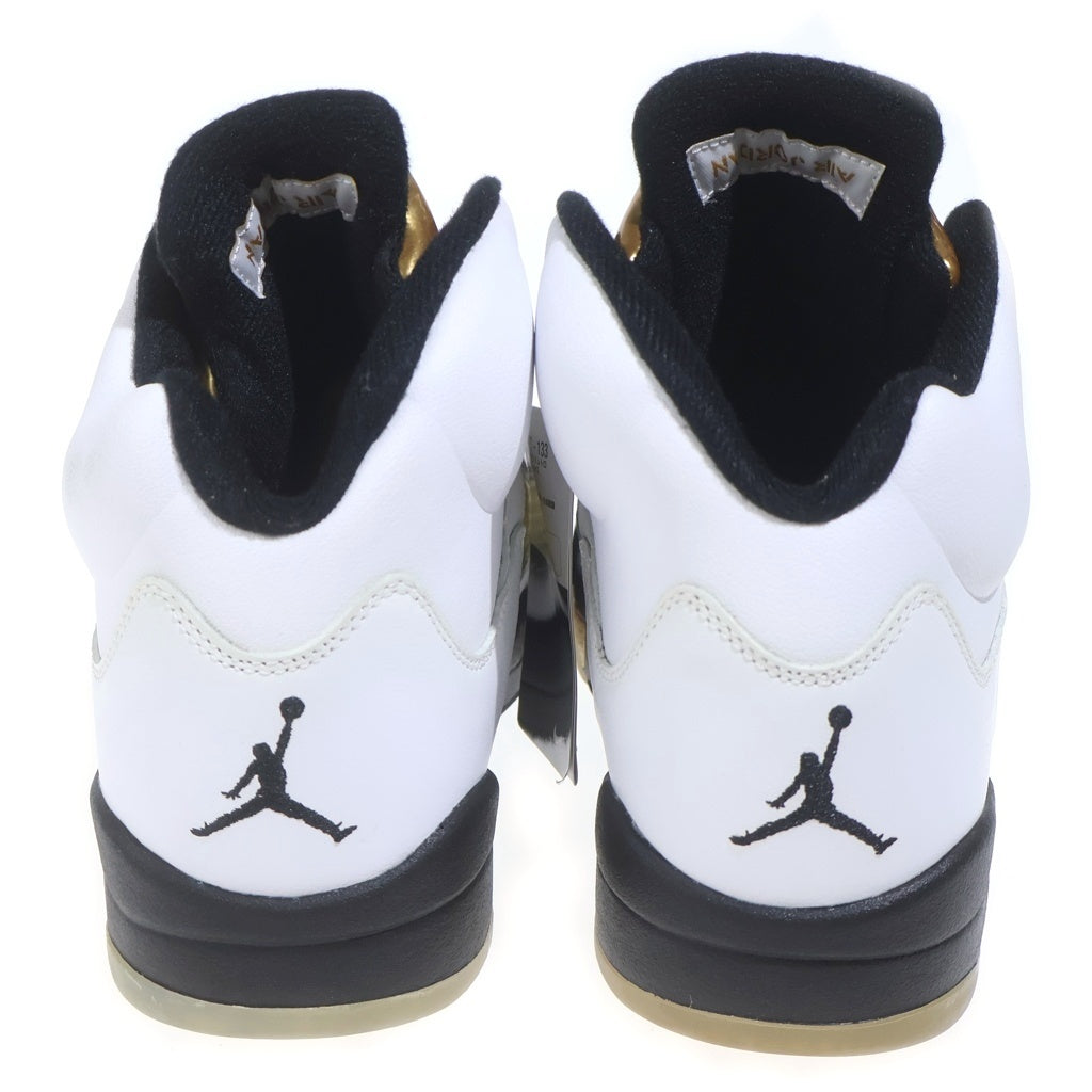 NIKE(ナイキ) 【観賞用2016年製】 AIR JORDAN 5 RETRO OLYMPIC エアジョーダン 5 レトロ オリンピックハイカットスニーカー ホワイト/ゴールド US10/28cm