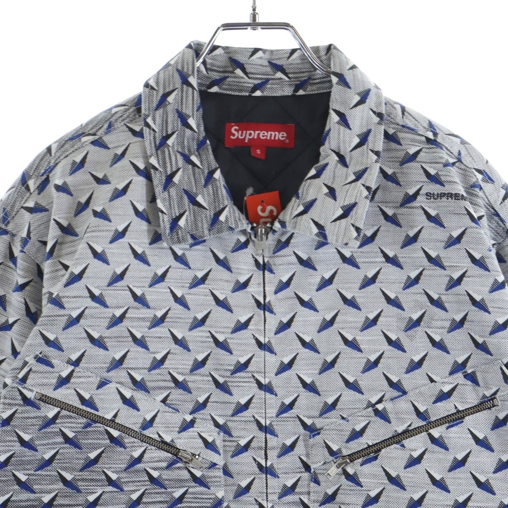SUPREME(シュプリーム) 19SS Diamond Plate Work Jacket ダイヤモンド プレート ジップアップ ジャケット グレー