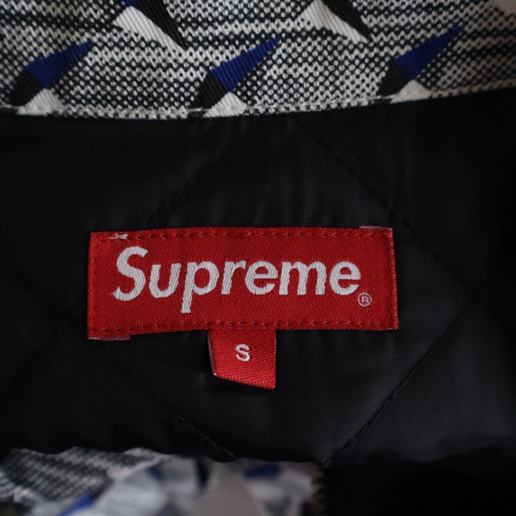 SUPREME(シュプリーム) 19SS Diamond Plate Work Jacket ダイヤモンド プレート ジップアップ ジャケット グレー