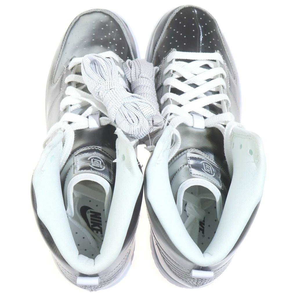 NIKE(ナイキ) ×CLOT DUNK HIGH DH4444-900 クロット ダンク ハイカットスニーカー シルバー US10.5/28.5cm