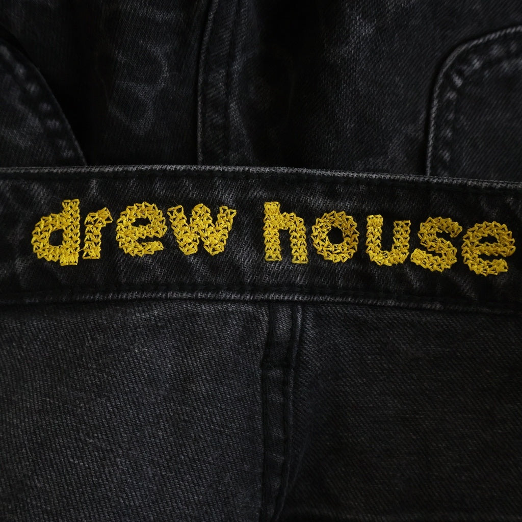 drew house(ドリューハウス) 総柄 カーペンター デニムパンツ ブラック
