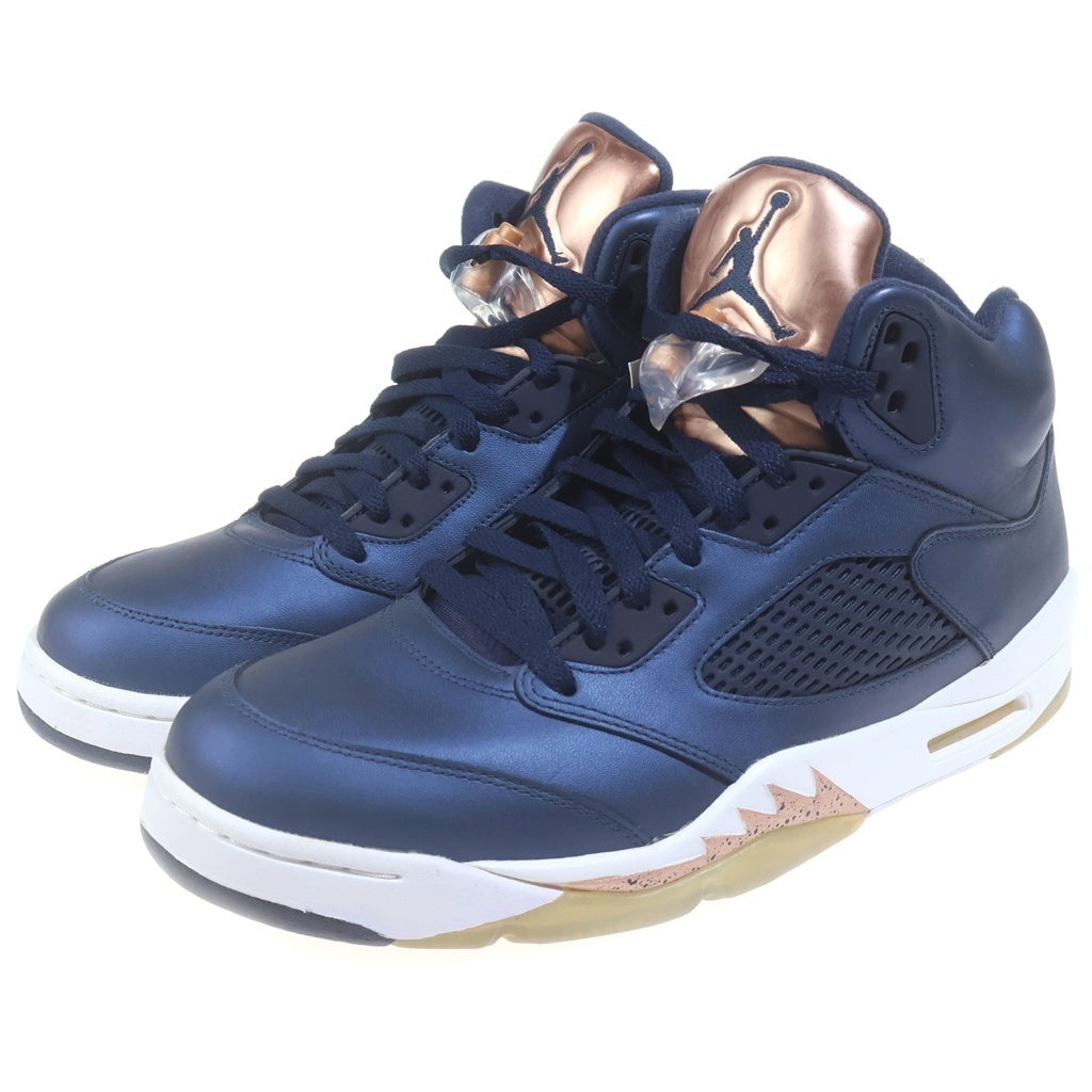 NIKE(ナイキ) AIR JORDAN 5 RETRO 136027-416 エアジョーダン 5 レトロ ハイカットスニーカー ネイビー US10.5/28.5cm