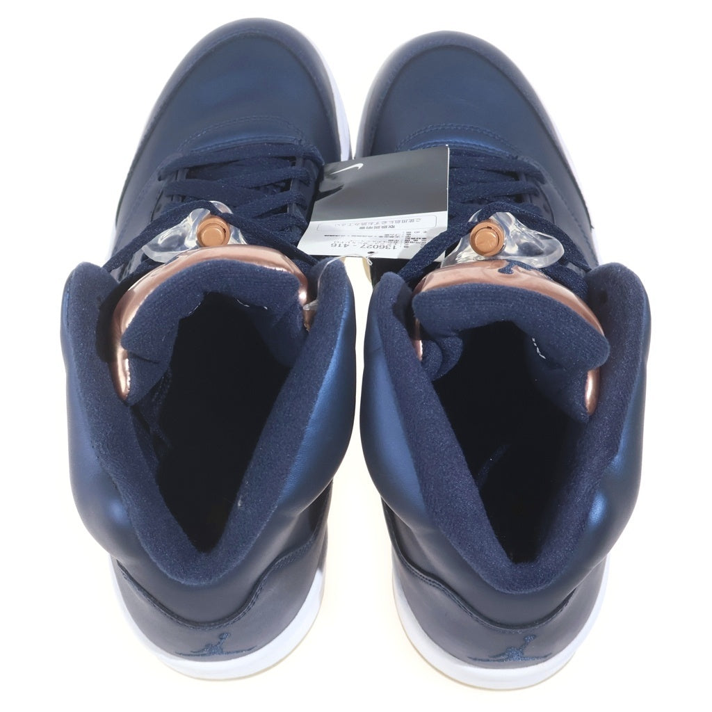 NIKE(ナイキ) AIR JORDAN 5 RETRO 136027-416 エアジョーダン 5 レトロ ハイカットスニーカー ネイビー US10.5/28.5cm
