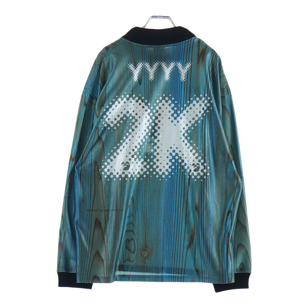 NIKE(ナイキ) ×OFF-WHITE JERSEYDN オフホワイト エルボーロゴ ゲームシャツ ブルー DN1701-411