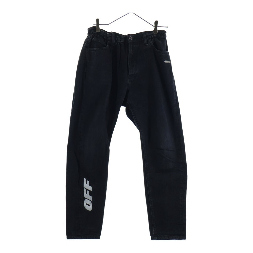 OFF-WHITE(オフホワイト) 18AW SLIM LOW CROTCH スリムロークロッチ デニムパンツ ブラック OMYA005E18386003