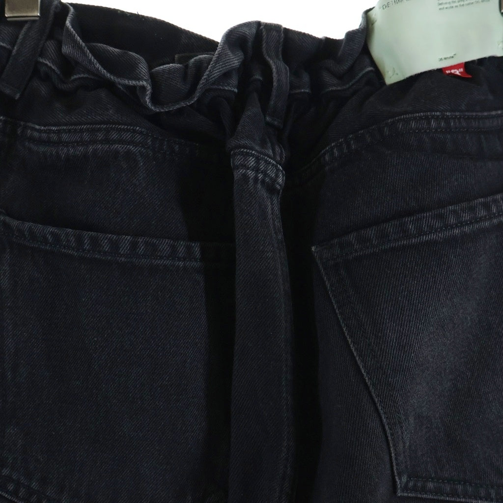 OFF-WHITE(オフホワイト) 18AW SLIM LOW CROTCH スリムロークロッチ デニムパンツ ブラック OMYA005E18386003