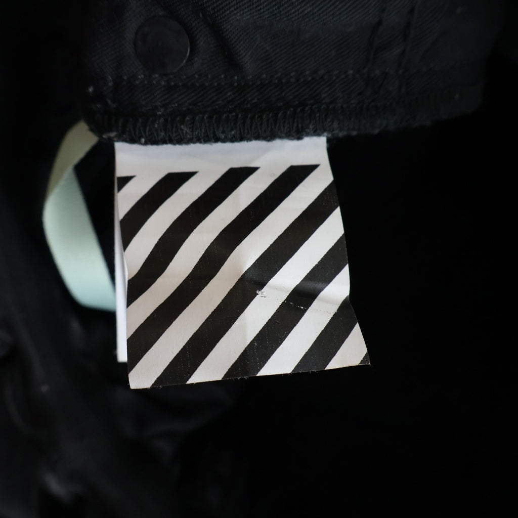 OFF-WHITE(オフホワイト) 18AW SLIM LOW CROTCH スリムロークロッチ デニムパンツ ブラック OMYA005E18386003