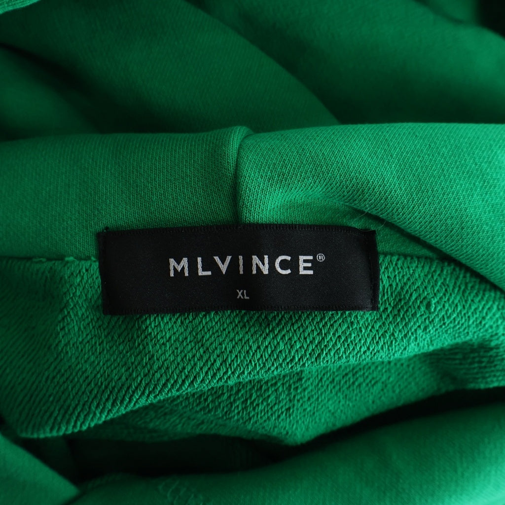 MLVINCE(メルヴィンス) インサイドアウト ロゴプリント スウェット プルオーバーパーカー グリーン