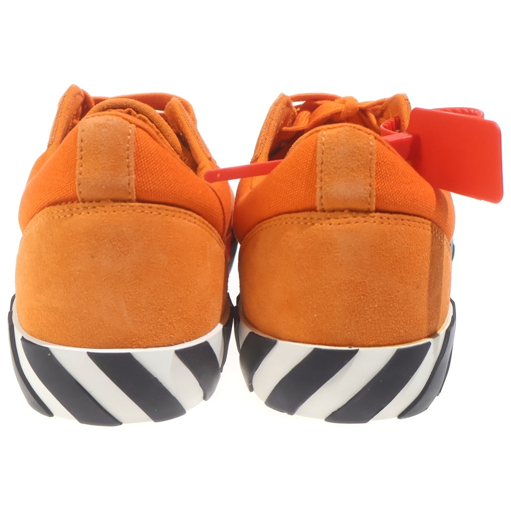 OFF-WHITE(オフホワイト) Vulcanized Low スエード レザーローカットスニーカー オレンジ OMIA085E19C210471910