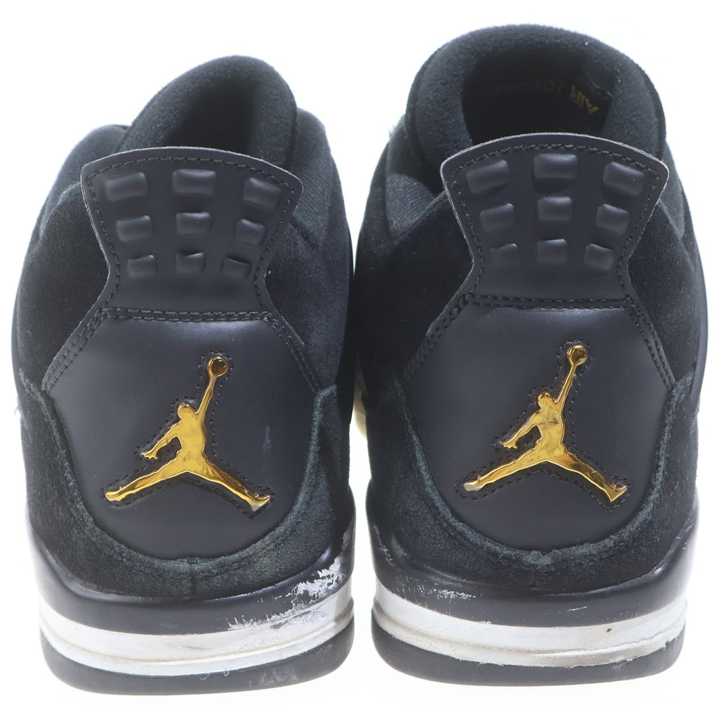 NIKE(ナイキ) 【観賞用 2016年製】 AIR JORDAN 4 RETRO ROYALTY 308497-032 エアジョーダン 4 レトロ ロイヤリティ ハイカットスニーカーブラック US11/29cm