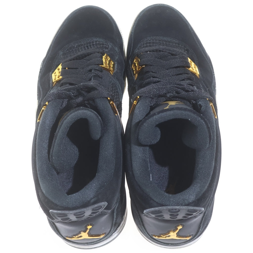 NIKE(ナイキ) 【観賞用 2016年製】 AIR JORDAN 4 RETRO ROYALTY 308497-032 エアジョーダン 4 レトロ ロイヤリティ ハイカットスニーカーブラック US11/29cm