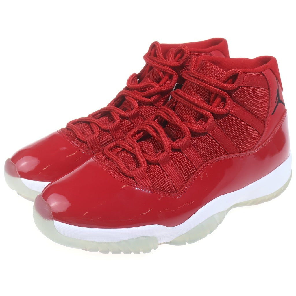 NIKE(ナイキ) AIR JORDAN 11 RETRO 378037-623 エアジョーダン 11 レトロ ハイカットスニーカー レッド US10/28cm