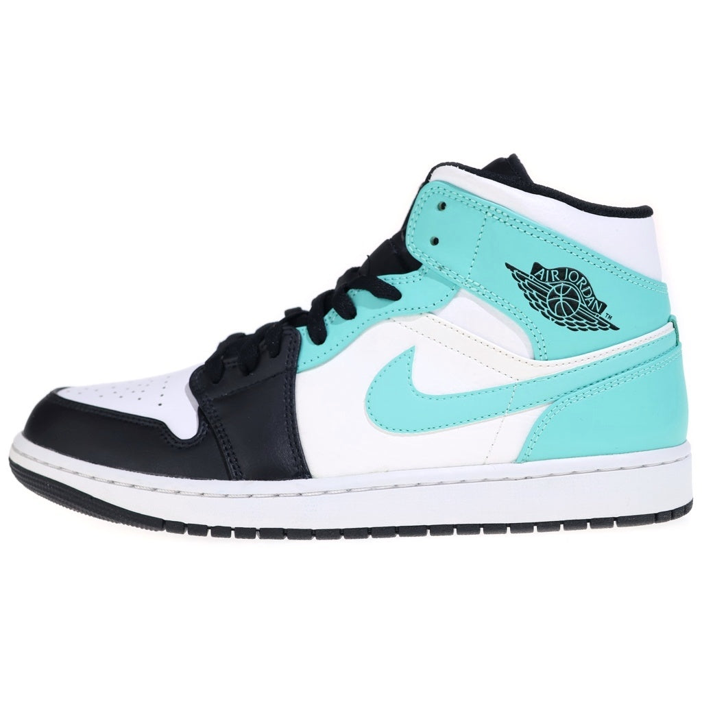 NIKE(ナイキ) AIR JORDAN 1 MID Tropical Twist 554724-132 エアジョーダン 1 トロピカル ツイスト ミッドカットスニーカー ホワイト/ライトブルー US10.5/28.5cm