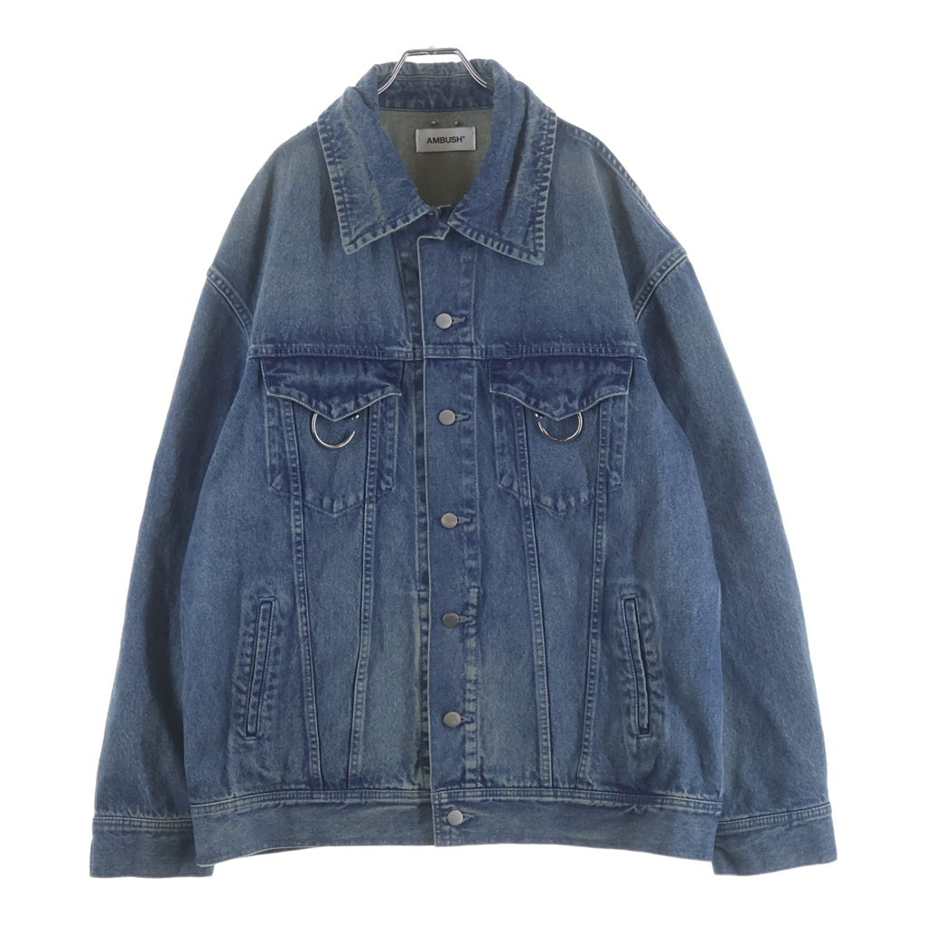 AMBUSH(アンブッシュ) ネイル装飾 デニムトラッカージャケット インディゴ AMBOT-150
