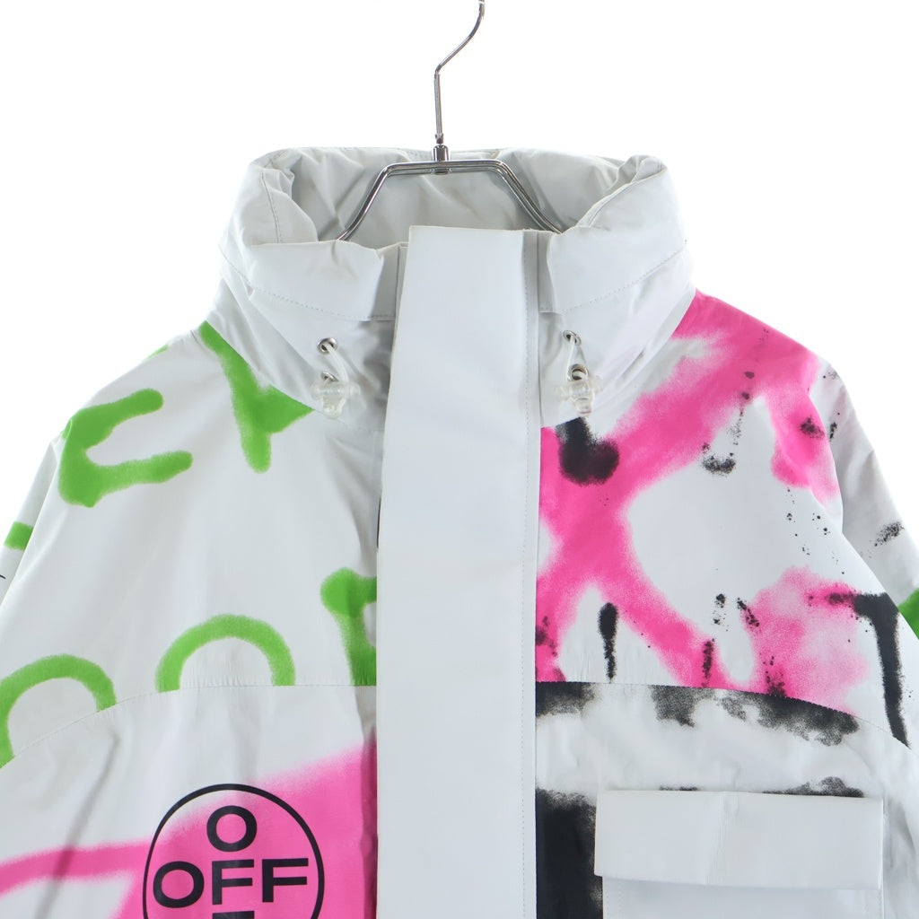 OFF-WHITE(オフホワイト) 18SS ゴアテックス ナイロン グラフィティー マウンテン パーカージャケット ホワイト/マルチ OMBA0031S8003012