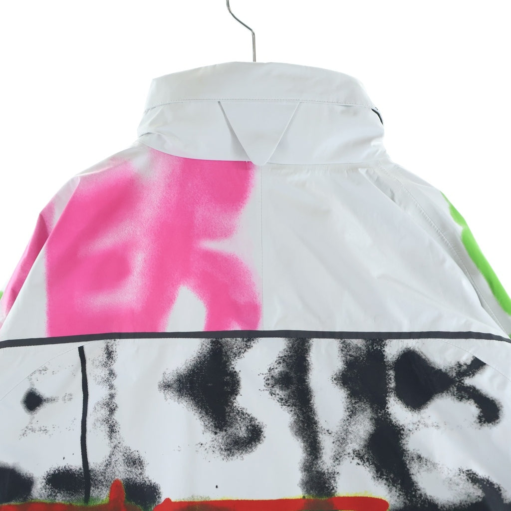 OFF-WHITE(オフホワイト) 18SS ゴアテックス ナイロン グラフィティー マウンテン パーカージャケット ホワイト/マルチ OMBA0031S8003012